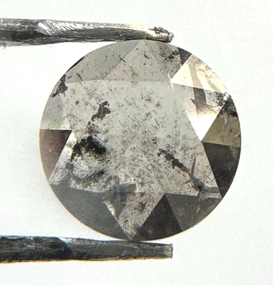 0.82CT Lab Grown diamond Salt and pepper diamond Round rose cut diamond for Ring - Image 1 of 4