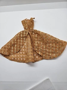 Barbie vintage 1963 cena alle otto oro metallizzato solo soprabito #946 Mattel - Foto 1 di 7