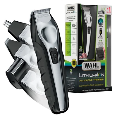 Wahl Lithium Ion All-in-One Beard Trimmer for Men - Black/ Silver Model 9888-600 - Image 1 of 4