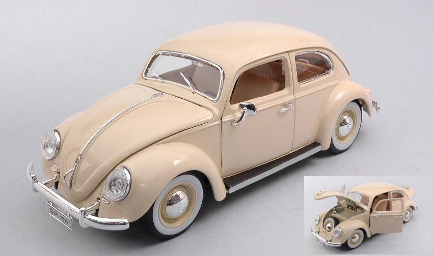 VW KAFER BEETLE 1955 CREAM 1:18 - Immagine 1 di 1
