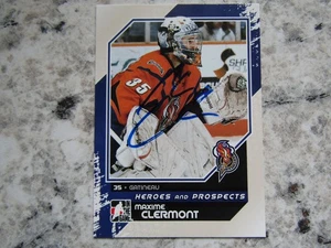 Gatineau Olympiques Maxime Clermont Firmado Autografiado 2010-11 En El Juego Como Nuevo - Imagen 1 de 1