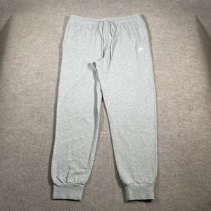 Nike Activewear Jogger Mens Size Large Heather Grey Tapered Leg Sweatpants - Picture 1 of 8
