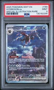 Hydreigon ex 169/086 Sv: White Flare Holo PSA 9 - Bild 1 von 3