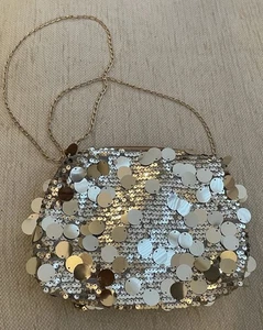 GOLD SEQUIN BAG - Picture 1 of 4