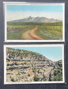 Flagstaff Arizona Postcard Lot San Francisco Peaks & Cliff Dwellings - Picture 1 of 2
