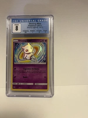 Pokemon Shining Mew 40/73 Shining Legends Holo CGC 8 PSA - Image 1 of 2