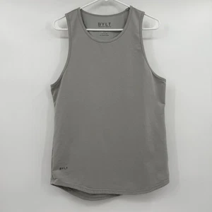 Camiseta sin mangas Bylt para hombre gris medio corte caída lux atlético gimnasio entrenamiento muscular premium - Imagen 1 de 9