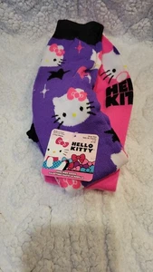 Hello Kitty 2 Paar Kniestrümpfe Größe 4-10 verschiedene Muster neu mit Etikett - Bild 1 von 1