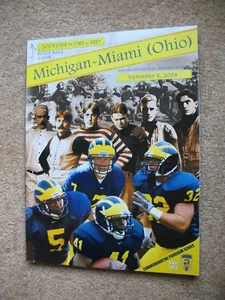 Programa de fútbol americano Universidad de Michigan vs Miami Ohio 2004 - Imagen 1 de 2