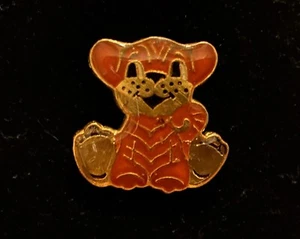 Prendedor de colección vintage de animales de solapa de tigre esmaltados de la era de la Unión Soviética de Ucrania - Imagen 1 de 5