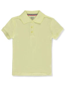 French Toast Girls' Picot Collar S/S Polo - Picture 1 of 17