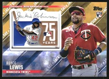 2022 Topps Update Special Event Patches Gold #SEPROY Royce Lewis /50