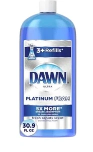 6 pack - Dawn Ultra Platinum Foam (30 oz each)  - Fresh Rapids Scent - Dish Soap - Picture 1 of 1