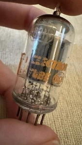 NOS 6211 PREMIUM 12AT7 Rare Smooth Plates Dual Support Rods Double Arm Halo RCA - Picture 1 of 18