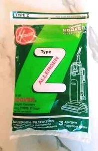 New Genuine Hoover Type Z Upright Vacuum Cleaner Bags Allergen - Foto 1 di 2
