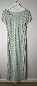 Vtg St. Michaels M&S Floral Dress US14 UK18 Blue Floral Cottagecore Feminine - Picture 1 of 10