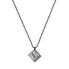 EMPORIO ARMANI Mens Necklace EGS2754060 Stainless Steel Black