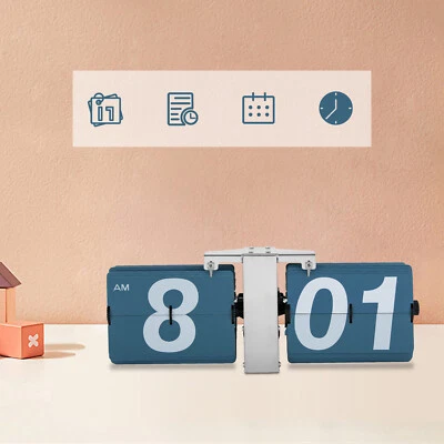 Digital Flip Desk Clock, Classic Auto Flip Clock Shelf Clock, Battery Powered - Image 1 of 4