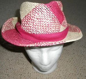 Sombrero Fedora Rosa Resistente Ligero Talla Forma Camping SOM-HER USADO EN EXCELENTE ESTADO Talla L - Imagen 1 de 8