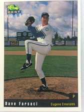 1991 Eugene Emeralds-Classic BEST Minor League Baseball Card-Dave Farsaci