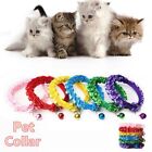 Cat Accessories Lace Pet Supplies Bell Pendant Necklace Cat Collars Dog Collar