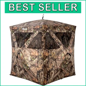 Mossy Oak Break-Up Country Compact Hunting Blind with Silent Toggles & Carry Bag - Picture 1 of 2