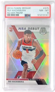 2019 Panini Mosaic RUI HACHIMURA RC #275 NBA Debut Rookie Card Silver PSA 8.5 - Picture 1 of 2