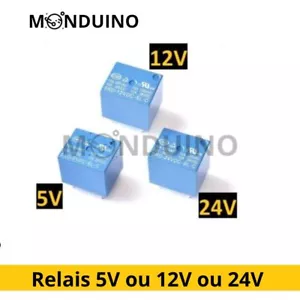 Relais 5V ou 12V ou 24V SRD-05VDC/12VDC/ 24VDC Arduino Raspberry Voiture Moto - Bild 1 von 1
