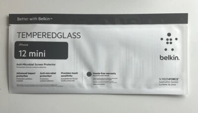 Belkin SCREENFORCE Tempered Glass Screen Protector for iPhone 12 Mini - Image 1 of 2
