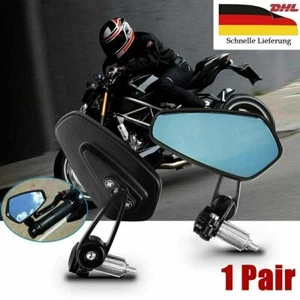 Motorrad Lenkerendenspiegel 22mm 7/8" geprüft Universal Paar DFDE I7M3 - Bild 1 von 12