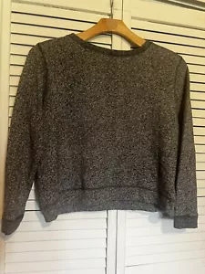 H&M Women’s Size Medium M Shirt Top Blouse NEW Long Sleeve Sweater Gray - Picture 1 of 8