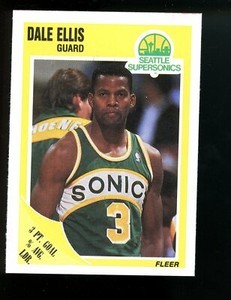 1989-90 Fleer #146 Dale Ellis Seattle Supersonics Sonics Pack Fresh Sharp!