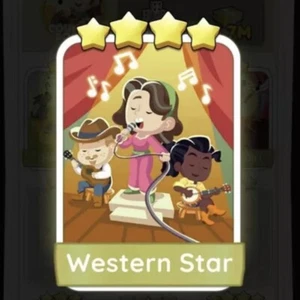 Monopoly Go - 4 Star Card ⭐️⭐️⭐️⭐️ - Set 10 Western Star