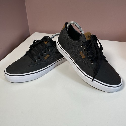 Scarpe Oxford Vans Off The Wall nere in tela sneaker scarpe da ginnastica taglia UK 6 5