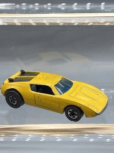 Hot Wheels Redline Xploder Uncommon Enamel Yellow 1969 HK AMX 2 Rear Caps - Bild 1 von 8