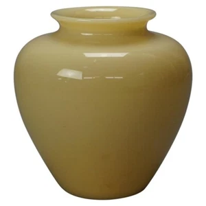 Jarrón antiguo artes y manualidades Steuben arte vidrio marfil con etiqueta original C1920 - Imagen 1 de 7