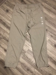 Calvin Klein NEW Move 365 100% NYLON  Joggers BEIGE Pants Elastic Waist Size XL - Picture 1 of 10