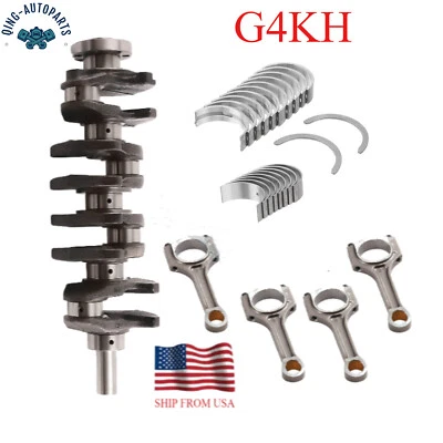 2.0L G4KH Engine Crankshaft & Bearing & ConRods For HYUNDAI Sonata KIA Optima US - Image 1 of 4