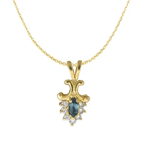 Ciondolo Collana Diapositiva Cambio Colore Alessandrite NATURALE in 14K YG con Certificato - Foto 1 di 8