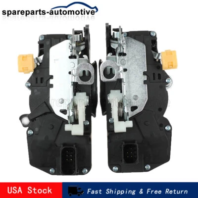 For GMC Sierra Chevy Silverado Door Lock Actuator Latch Front Left & Right Set - Image 1 of 4