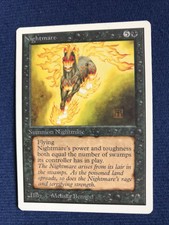 MTG Unlimited Nightmare R K Very light play 1993 Original English release