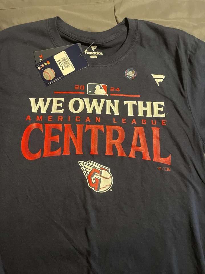 Cleveland Guardians 2024 AL Central Division Champions T-Shirt - Image 1 of 1