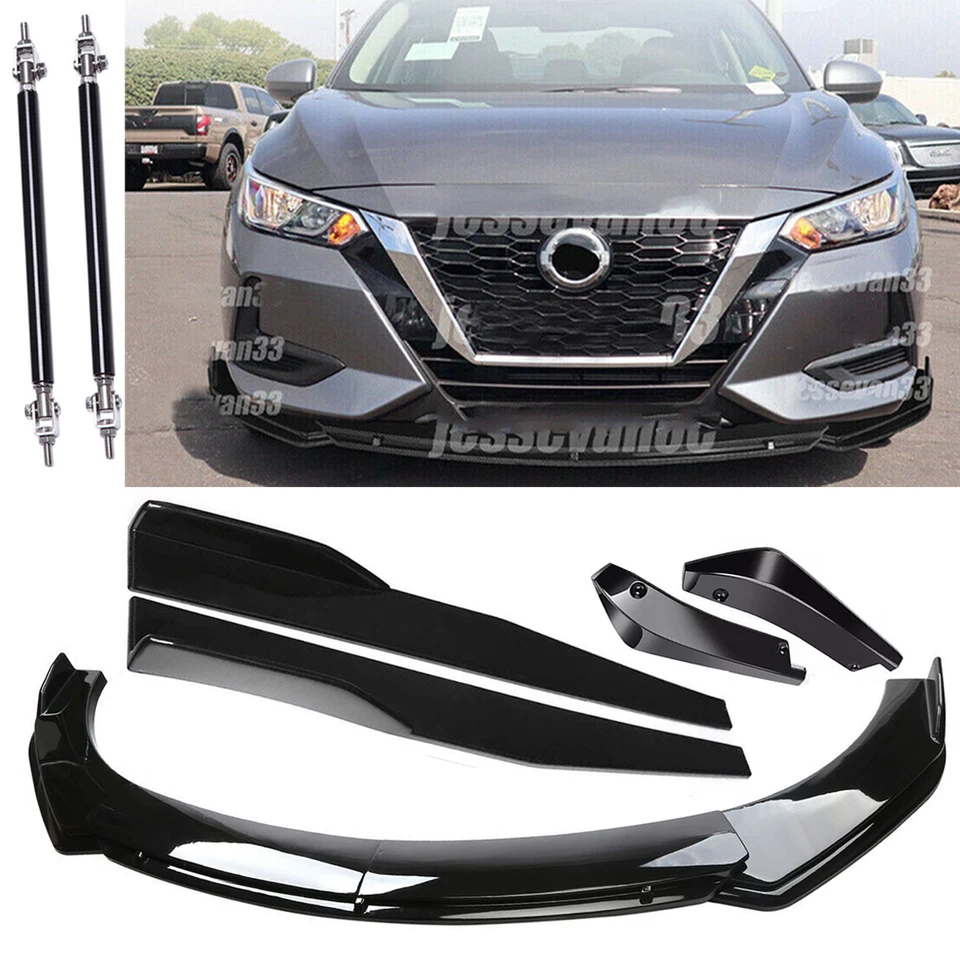 Front Bumper Lip Splitter Spoiler Body Kit Side Skirt For Nissan Sentra F+ — 第 1/4 张图片