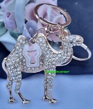 Keyring Camel Shape(N11) Crystal Snap Hook Rhinestone Bag Charm Gift 3D Keychain
