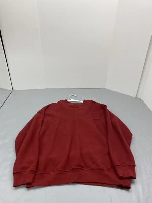 Van Heusen Mens Red Pullover Crewneck Sweatshirt Large Long Sleeve Sweater Adult - Image 1 of 4