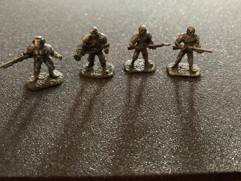4 Doom Reaper Marine Zombie Shotgun Guy Hvy Weapon  Figure LOOSE NEW Bethesda Cover
