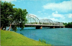 Postal Wisconsin River Bridge Nekoosa WI - Imagen 1 de 2