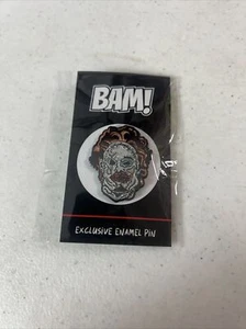 BAM BOX HORROR TEXAS CHAINSAW MASSACRE LEATHERFACE ENAMEL PIN New LE 99 - Picture 1 of 2