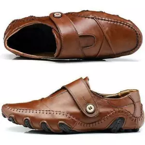 Mens Driving Moccasin Boat Loafers Moccasin Slip On Gents Casual Shoes Plus Size - Picture 1 of 12