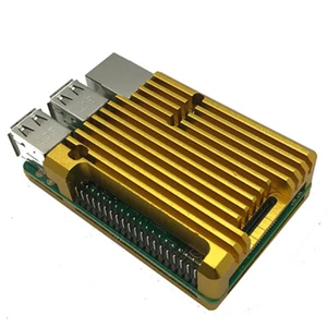 CNC Aluminum Alloy Radiator Protective Case Cooling Shell For Raspberry Pi 3 - Picture 1 of 5